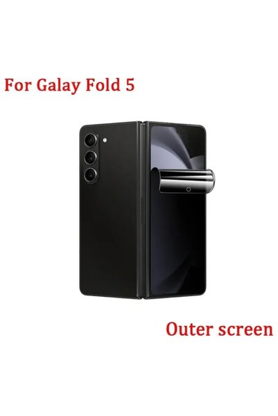 Choice5 2Pcs For Galaxy Z Fold 5 Front Privacy Film 2Pcs Outer Inner Privacy ...