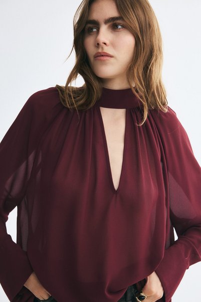 H&M Şal Yakalı Bluz