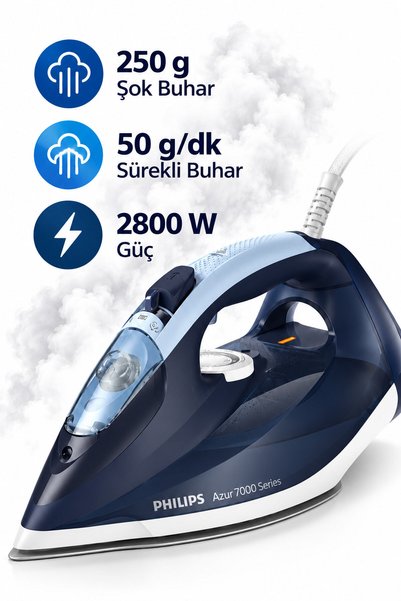 Philips 250 g Şok Buhar Buharlı Ütü DST7030/20 Mutfak Tartısı Hediye (Onerous)
