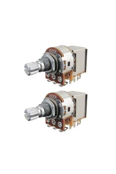 Choice1 A500K FLEOR 2PCS Push Pull Potentiometers Short Shaft Guitar Pots 500...