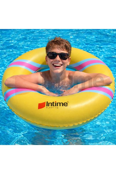Intime Colac gonflabil pentru plaja si piscina cu model INTIME, PVC, 450gr, 9...
