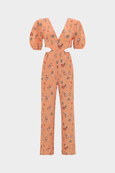 Açelya Okcu Cut Out Detaylı Dokuma Tulum