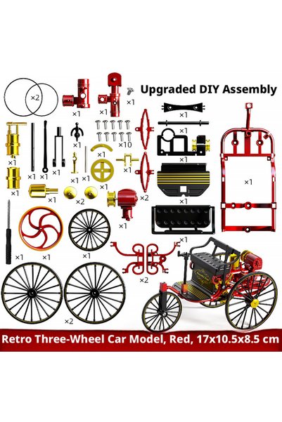 Choice1 Red 51Pcs Set 1:10 Scale Replica Classic Car Dashboard Model Kit for ...