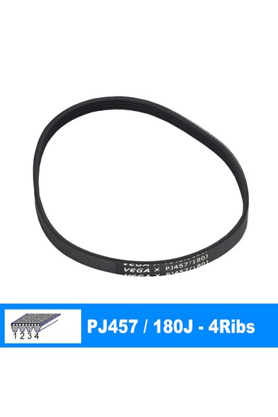 Choice 1Piece 4Ribs VEGA V-Belt PJ457 180J 3/4/5/6 Ribs For DIY RC Model Moto...