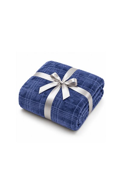 Elega Decor Jacquard Flannel Blanket, Double Size 200x220 cm, Knitted Super S...