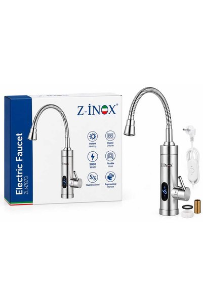 ZİNOX Ηλεκτρική βρύση Z-INOX ZLN7873, με ψηφιακή οθόνη - άμεση θέρμανση 3000W...