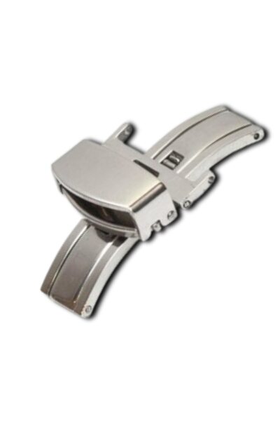 OEM Cataramă deployant argintie de 20 mm pentru curea de ceas din piele