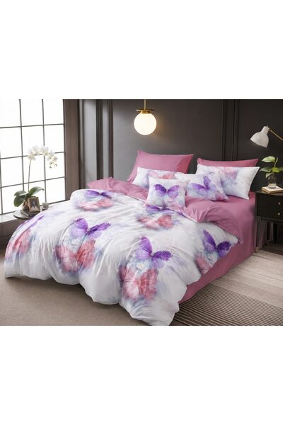 Super Elegant Pucioasa Σετ Κλινοσκεπασμάτων Finet, 6 τεμάχια, σχέδιο Pink But...