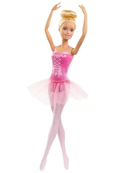 Barbie Papusa Balerina Blonda Cu Costum Roz