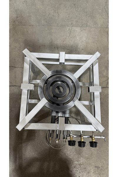 ASVEN Tüplü 3 Yanışlı Sahra Ocağı Büyük Canavar Ocak Sanayi Tipi 60x60