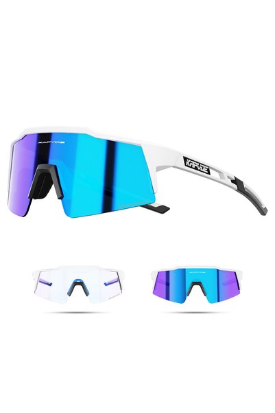 KAPVOE Photochromic 1LENS BL-1L-03 Photochromic Cycling Sunglasses for Men Gl...