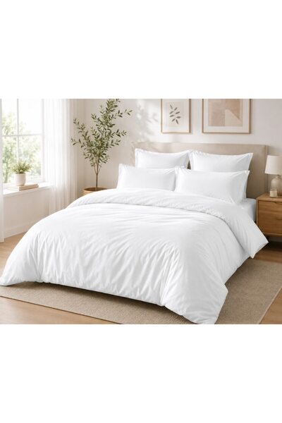 OEM Double Bed Linen, Fitted Sheet, Fine Finet, 4 pieces, 2 persons, 180x200c...
