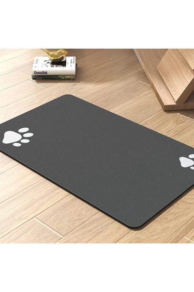 SWIUKPHE Pet Feeding Mat, Absorbent for Food and Water Bowl, Quick Dry No Sta...