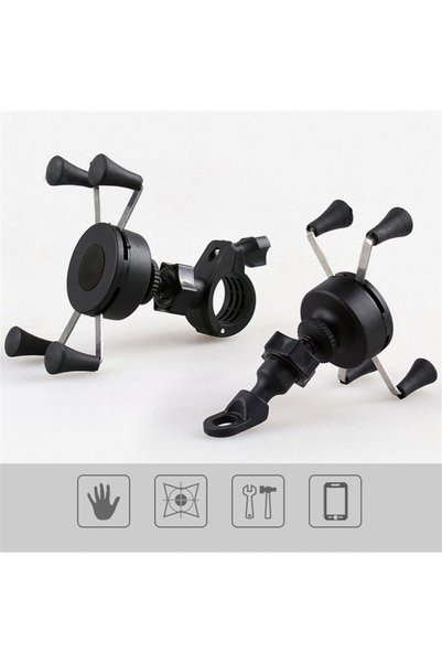 Choice X Grip Waterproof Bracket Motorcycle Motorbike Phone Holder Mount Clam...