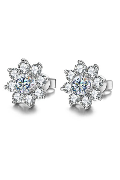 Choice 0.5 Carat Moissanite Silver Dazzlight 0.5CT Real Moissanite Diamond Fl...