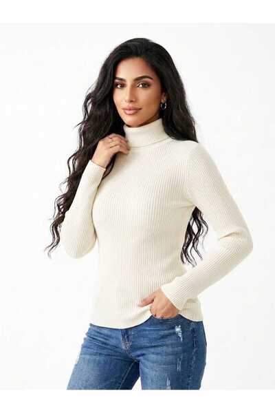 sea gulf Women's High Neck Blouse for Winter and Features a Soft Classic Desi...