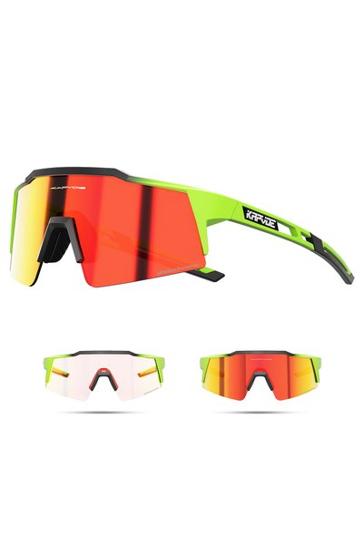 KAPVOE Photochromic 1LENS BL-1L-09 Photochromic Cycling Sunglasses for Men Gl...