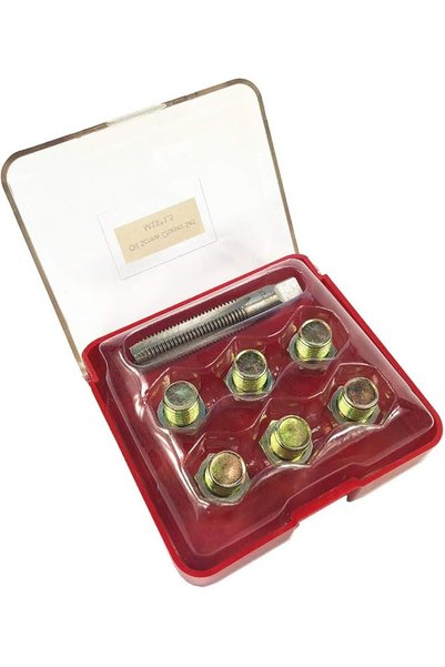 Generic طقم إصلاح لولب صمام تصريف الزيت M13 x 1.5MM، أداة إعادة لولبة براغي ح...