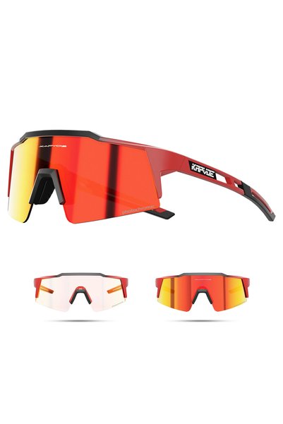 KAPVOE Photochromic 1LENS BL-1L-05 Photochromic Cycling Sunglasses for Men Gl...