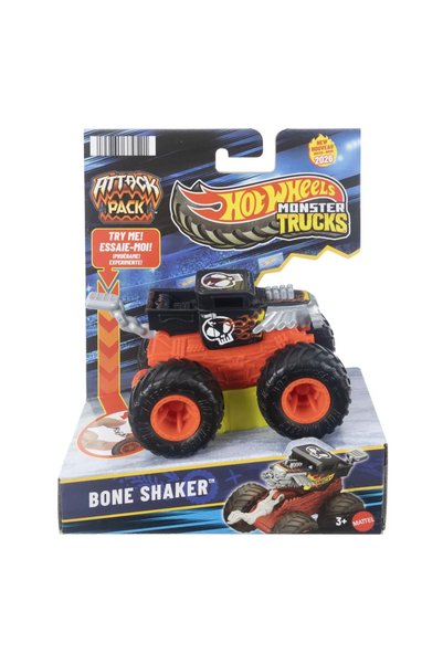 HOT WHEELS Monster Truck Pachet de Atac Camion Bone Shaker Scara 1 La 64