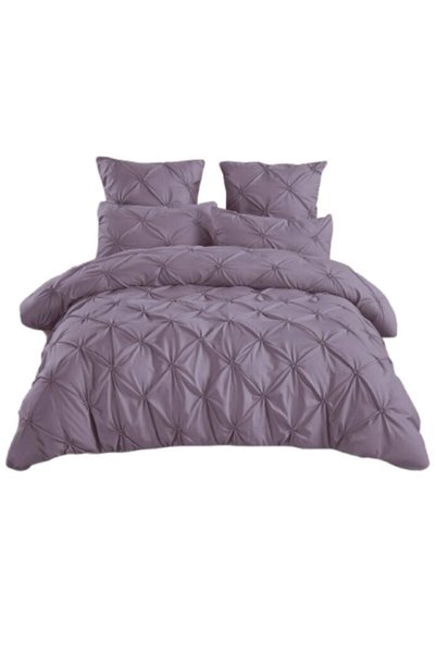 OEM Luxury Bedding Set, Plain, Embroidered Pleats Model, 6 pieces, Finet, 235...