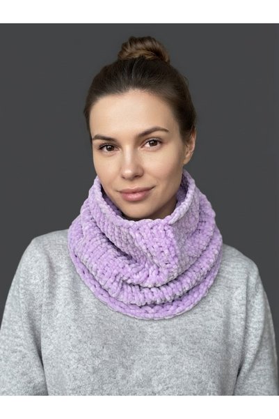 zeinapp Hand knitted knitwear chenille neck warmer scarf