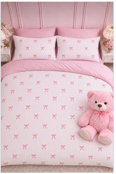 Sheri Home Tekstil Lastikli Çarşaflı Tek Kişilik Nevresim Takımı SWEETHEARTMO...