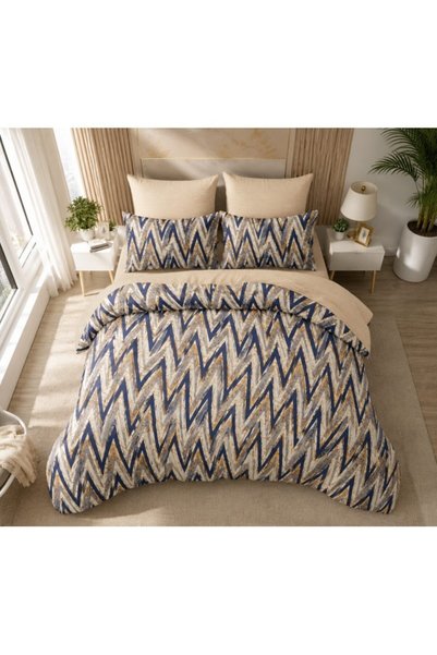 OEM Double bed linen, Fitted Sheet, Reversible Duvet Cover, Finet, 6 pieces, ...