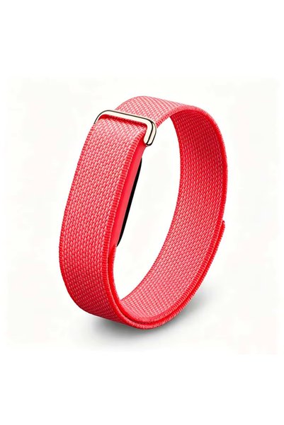 Coverzone Google Fitbit Air-Compatible EX01 Woven Strap, Pink, Breathable Fab...