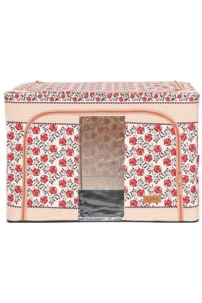 DAMUR Cutie de depozitare pliabilă, inovație, 100 L, din bumbac și in, 60X42X...