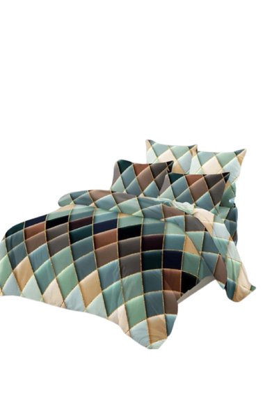 OEM Bedding set, 6 pieces, 2 people, 230x250cm, Finet, Multicolor, Diamond Pr...