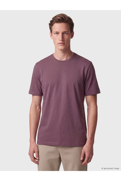 LC Waikiki LCWAIKIKI Classic Purple Jersey Standard & Regular Short-Sleeve Me...