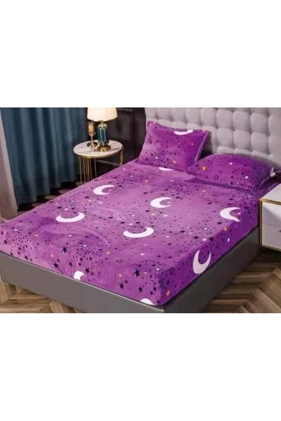 OEM Double Bed Cover and Pillowcases, Cocolino, Star Print, 3 pieces, 2 perso...