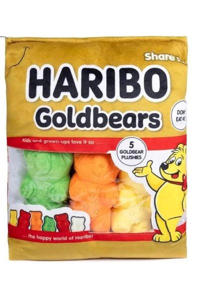 REAL FUN TOYS Haribo Plush Goldbears Σακούλα Σνακ - Μεγάλη (32.55-0101/GOLD)