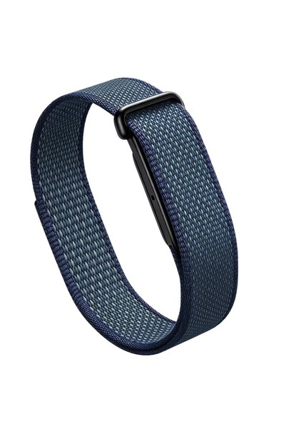 Coverzone Google Fitbit Air-Compatible EX01 Woven Strap, Navy Blue, Breathabl...