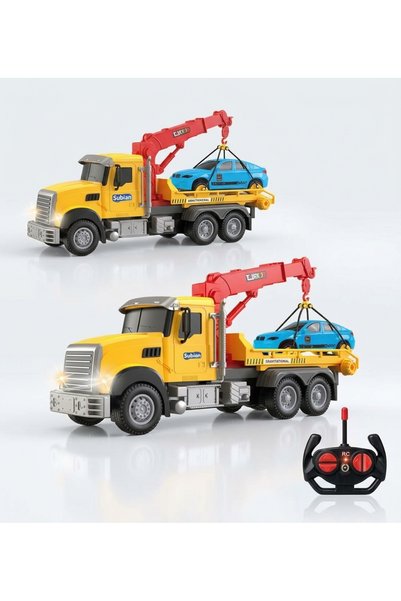 OEM Camion de tractare cu telecomandă Subian Heavy Truck, cu macara, Model 48...