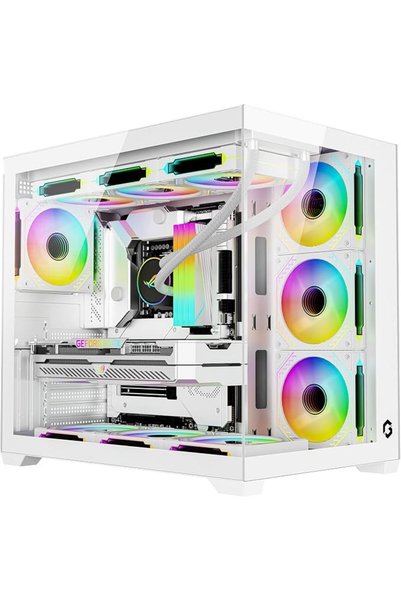GAMEON علبة كمبيوتر GO-EMPERORVX-A ATX مع 4 مراوح ARGB مقاس 120 مم مثبتة مسبق...