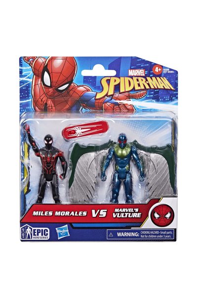 Marvel Set Spider-Man 2 Figurine Miles Morales vs Marvels Vulture 10cm
