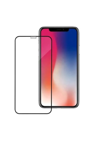 Generic Brand واقي شاشة من الزجاج المقوى لهاتف Apple iPhone X/XS باللون الأسود