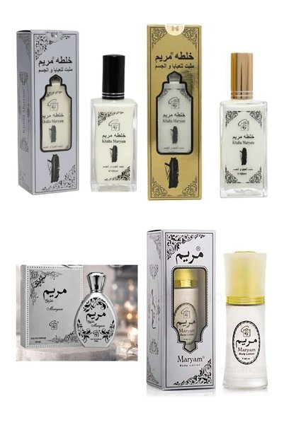 MARYAM Khalta Silver, Khalta Gold & Silver عطر 100 مل × 3 ولوشن للجسم 40 مل –...