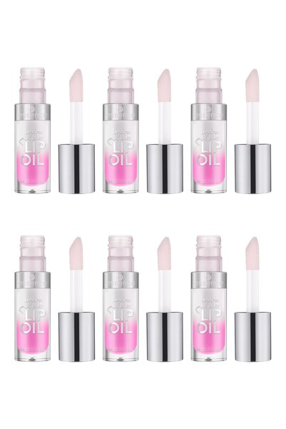 Essence Pachet 6x Ulei de buze Hydra Kiss - Luciu de buze, 01 Kiss From A Rose