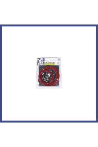 M-PETS Compansatör Steel Dog Garden Tie-Detail Tether 15 M KAHY