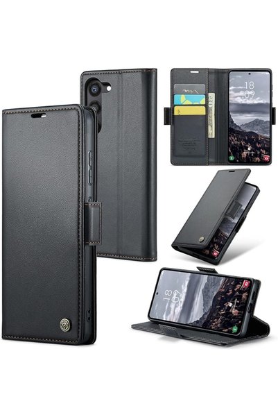 GENERAL ELEPIK for Galaxy S23 Case with Card Holder, Kickstand [3 Card Holder...