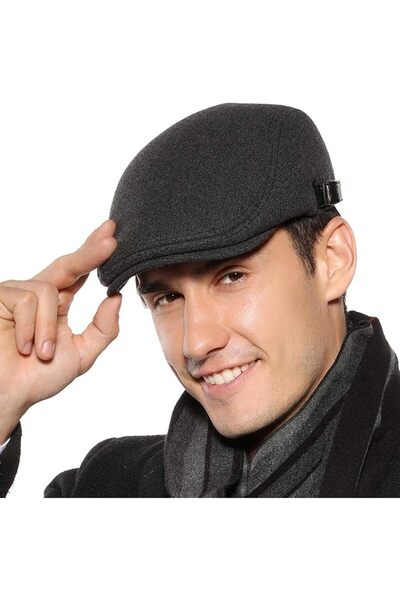 GENERAL Sumolux Mens Newsboy Cap Winter Beret Hat Cabbie Flat Cap