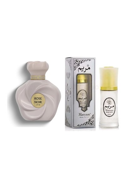 MARYAM Rose Noir عطر 75 مل ولوشن للجسم 40 مل – مجموعة من قطعتين