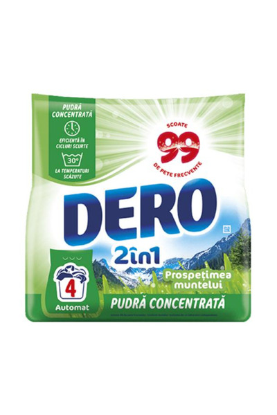 Dero Detergent Automat Pudra Concentrata 2 in1 Prospetimea Muntelui, 300 g