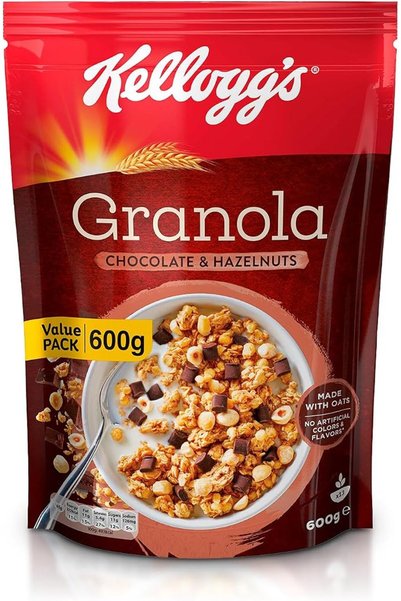 Kellogg's موسلي مقرمش بالشوكولاتة، 600 جرام، متعدد الألوان