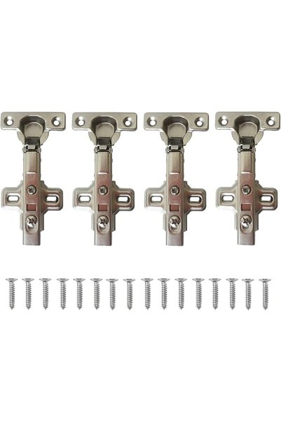 LIKERAINY 26 mm 95 Degree Full Overlay Soft Close Hinge with Damping Kitchen ...