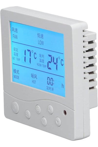 GENERAL زيروديس ترموستات LCD 220 فولت تحكم ذكي في درجة الحرارة مع مستشعر ثرمس...