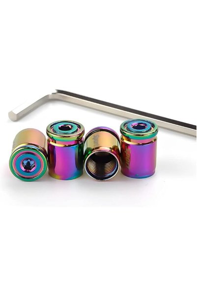 GENERAL AICEL Tire Valve Stem Cap, Anti-Theft Design Zinc Alloy Stem Covers, ...